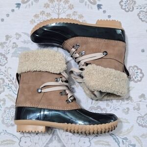 DV by Dolce Vita Black and Tan Winter Boots